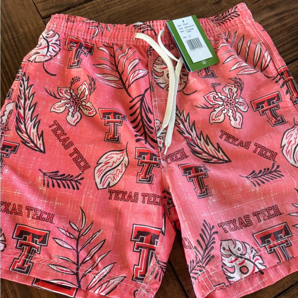 Texas Tech Men's Floral swim trunk Shorts